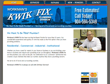 Tablet Screenshot of kwik-fixplumbing.com